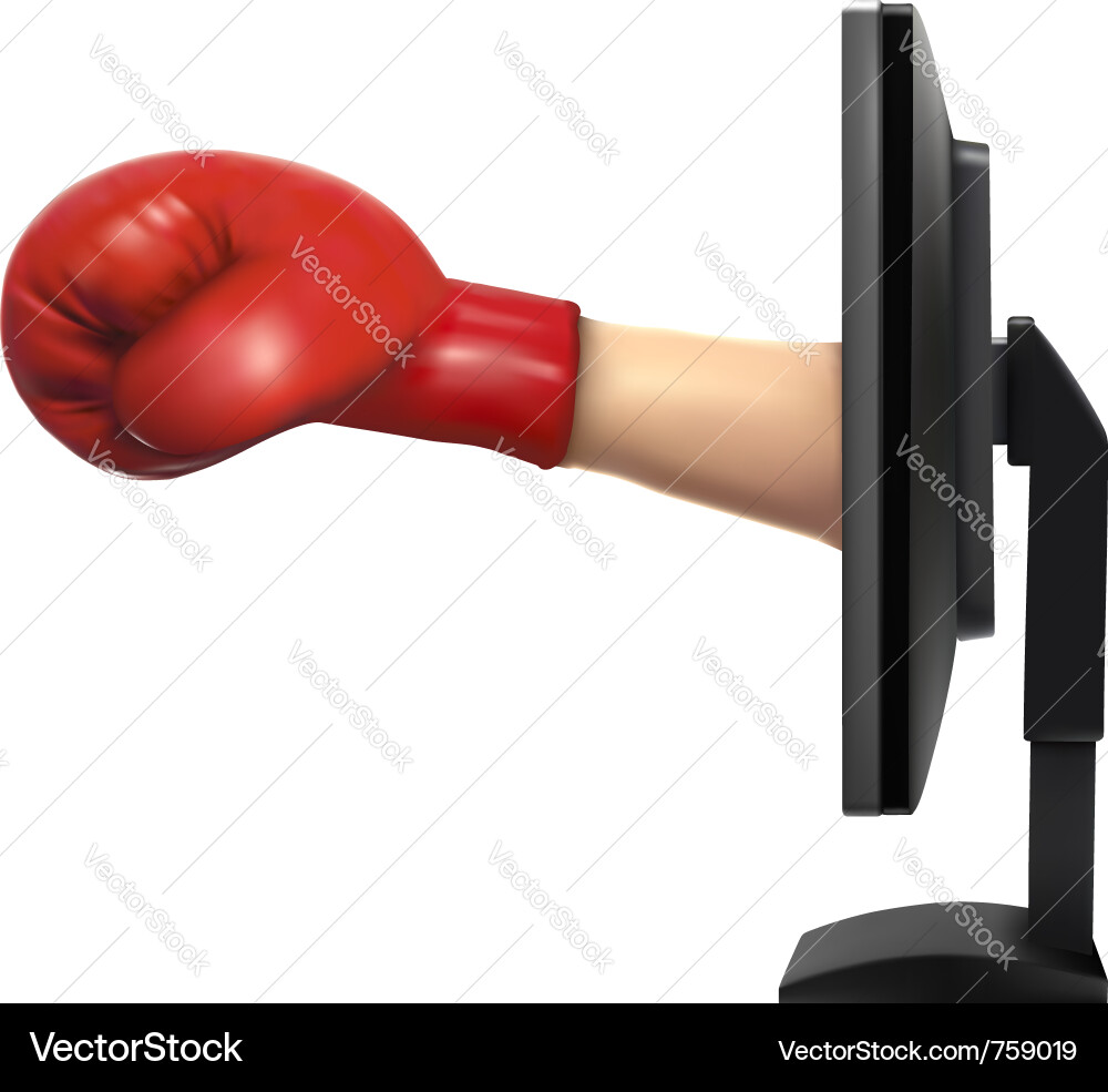 Cybersecurity Threat - Attack Arm vector image