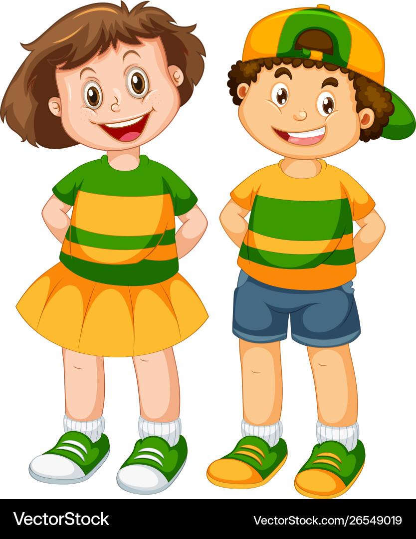 Isolated character with expression Isolated character with expression vector image