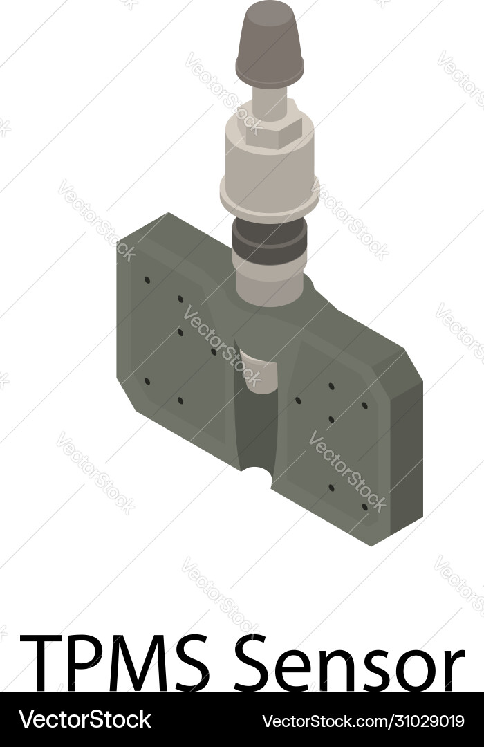 Tpms sensor icon isometric style Tpms sensor icon isometric style vector image