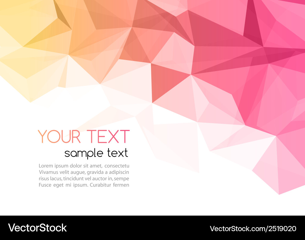 Geometric Triangle Background vector image