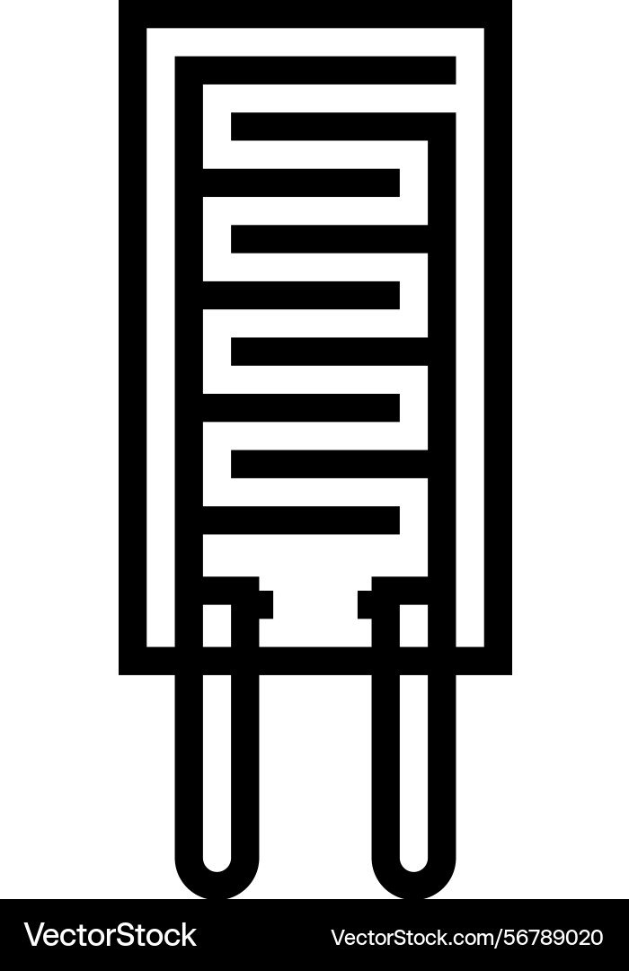 Humidity sensor module line icon vector image