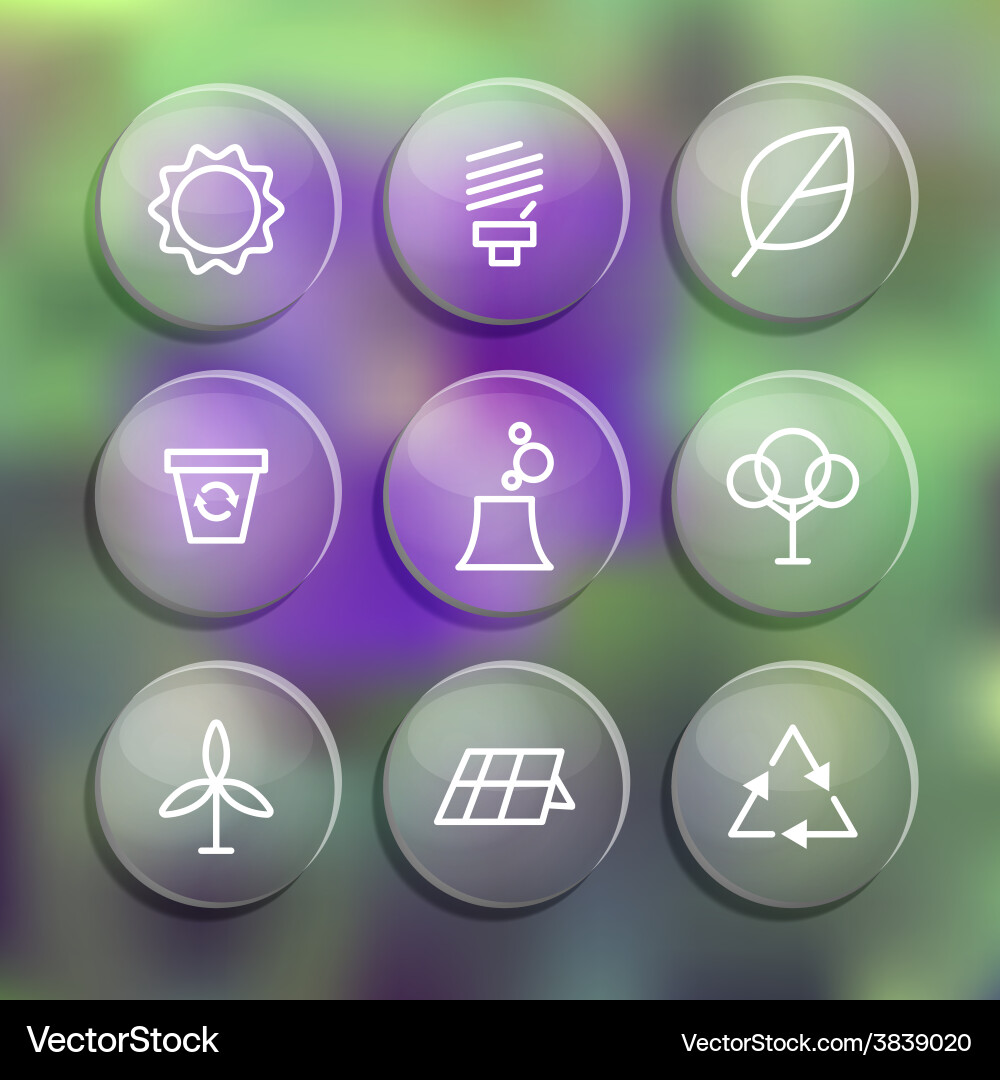Set of linear style elements or icons labels vector image