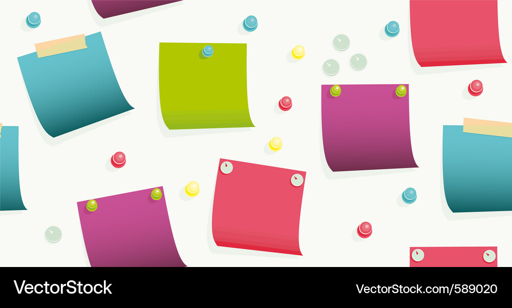 Sticky notes Vector Image