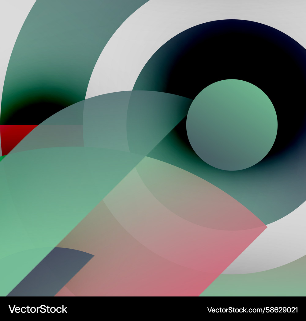 Abstract composition featuring overlapping curved Abstract composition featuring overlapping curved Vector Image