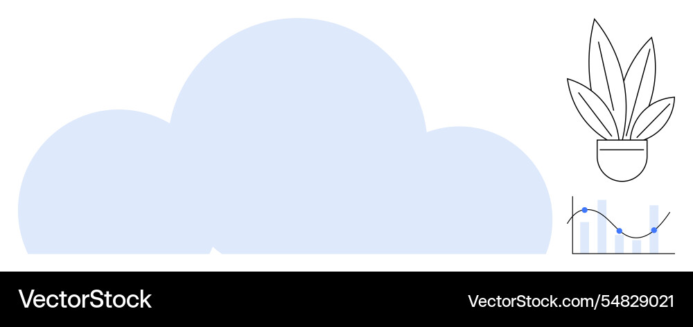 Cloud computing with data analytics Cloud computing with data analytics vector image