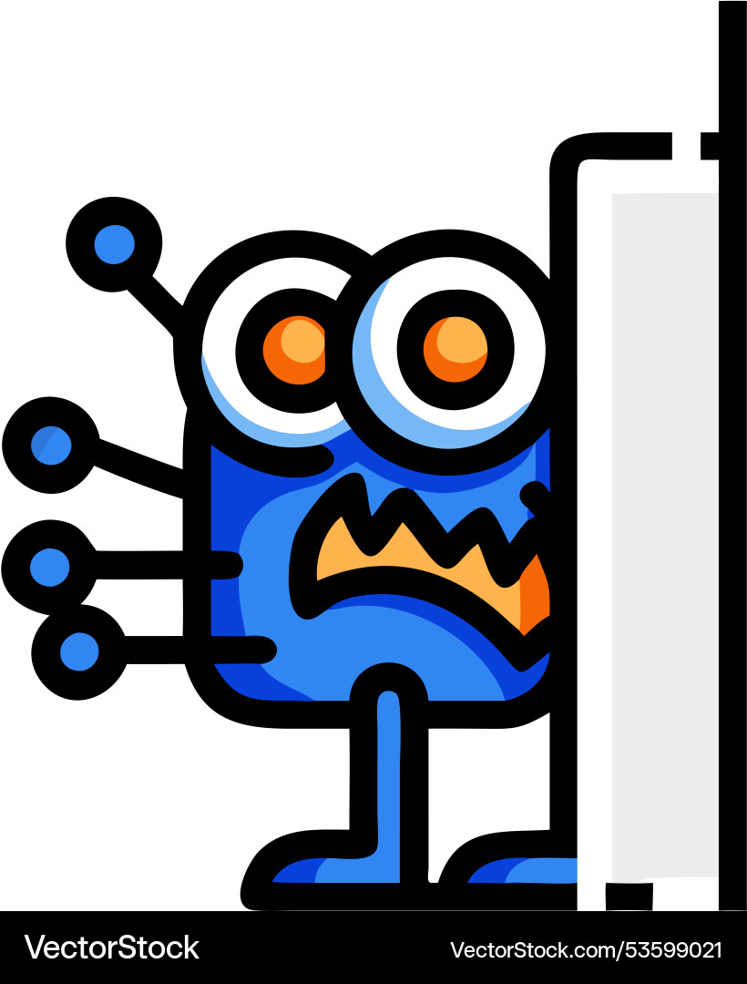 Eerie expressions of terror mastering the art Vector Image