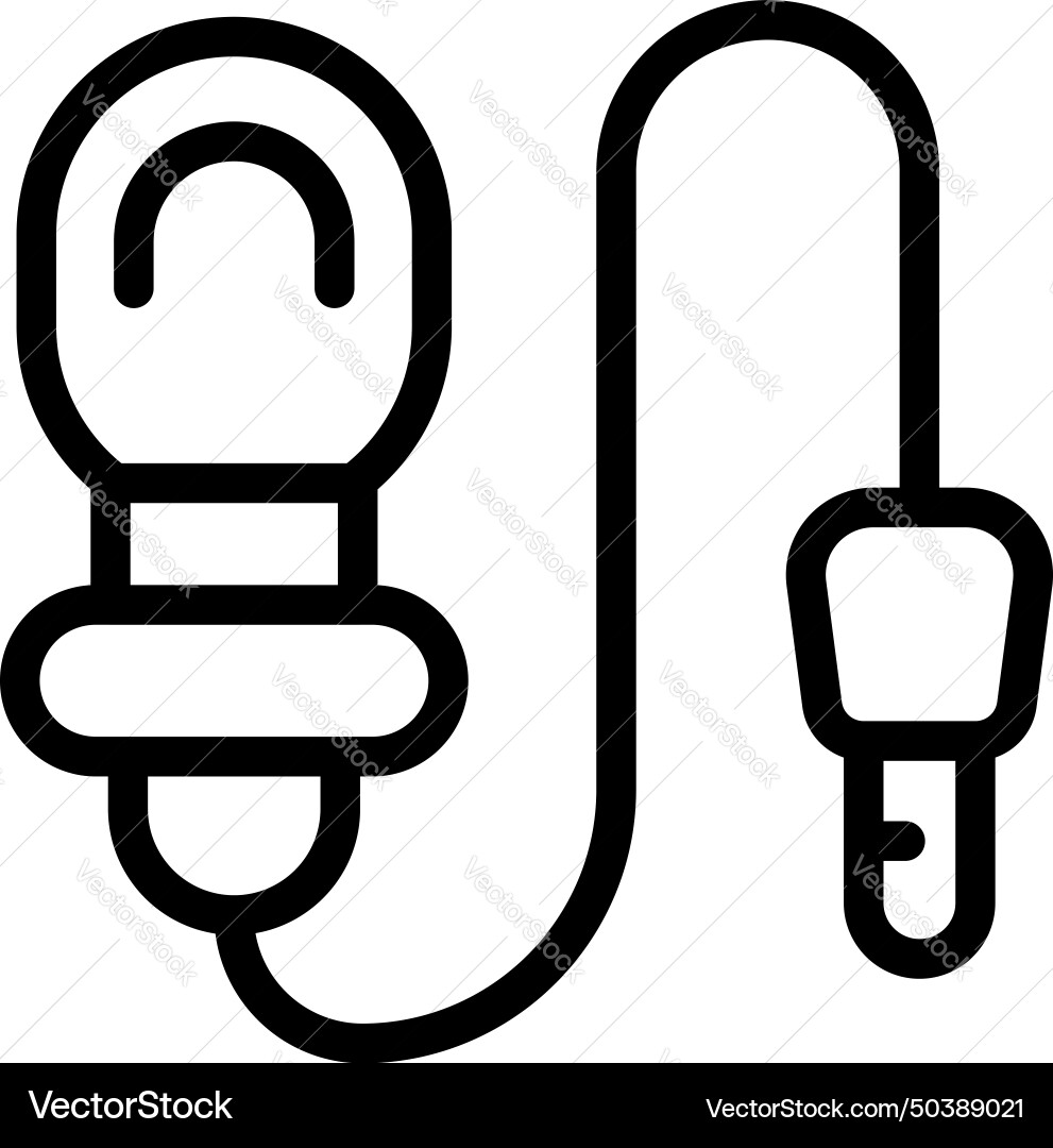 Lapel mic icon outline interview tiny Vector Image