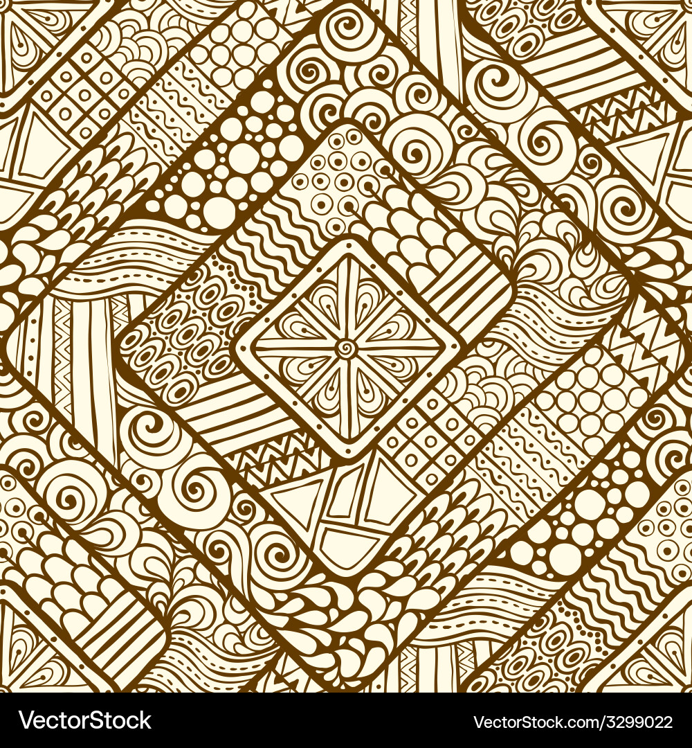 Geometric Tribal Pattern vector image