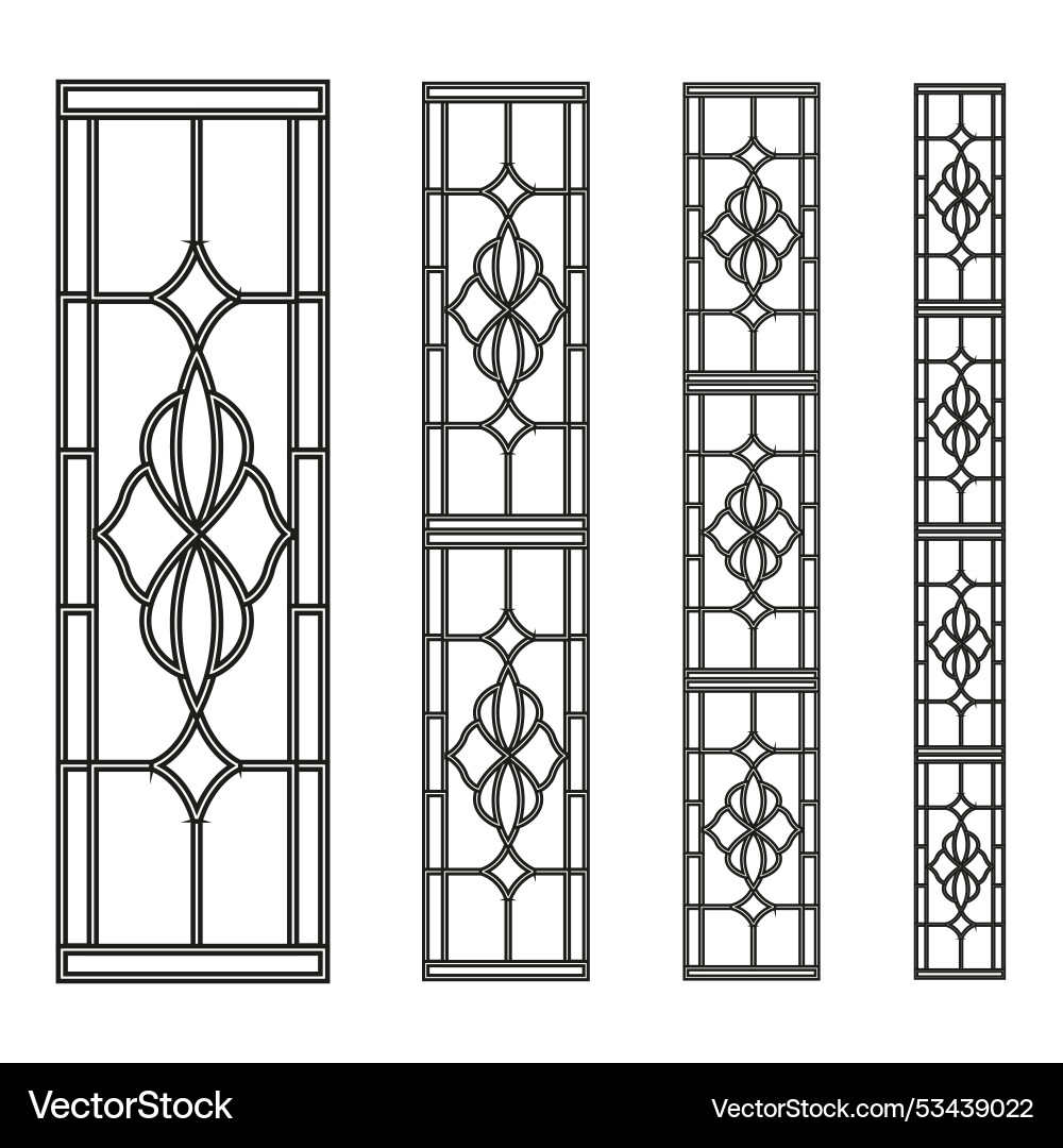 Geometrische Glastafel Vektorbild