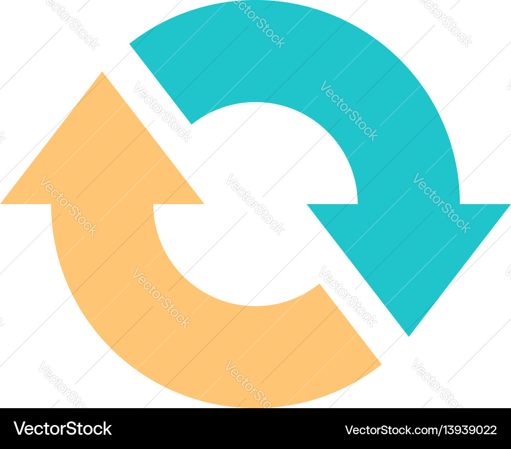Rotation Reload Arrow Icon vector image
