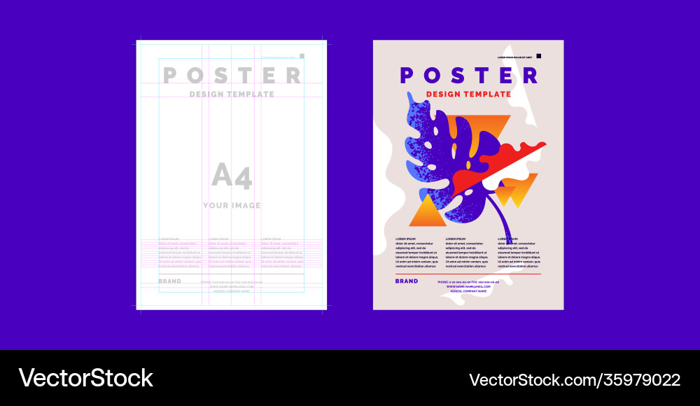 Template for business and cover modern journal Template for business and cover modern journal vector image