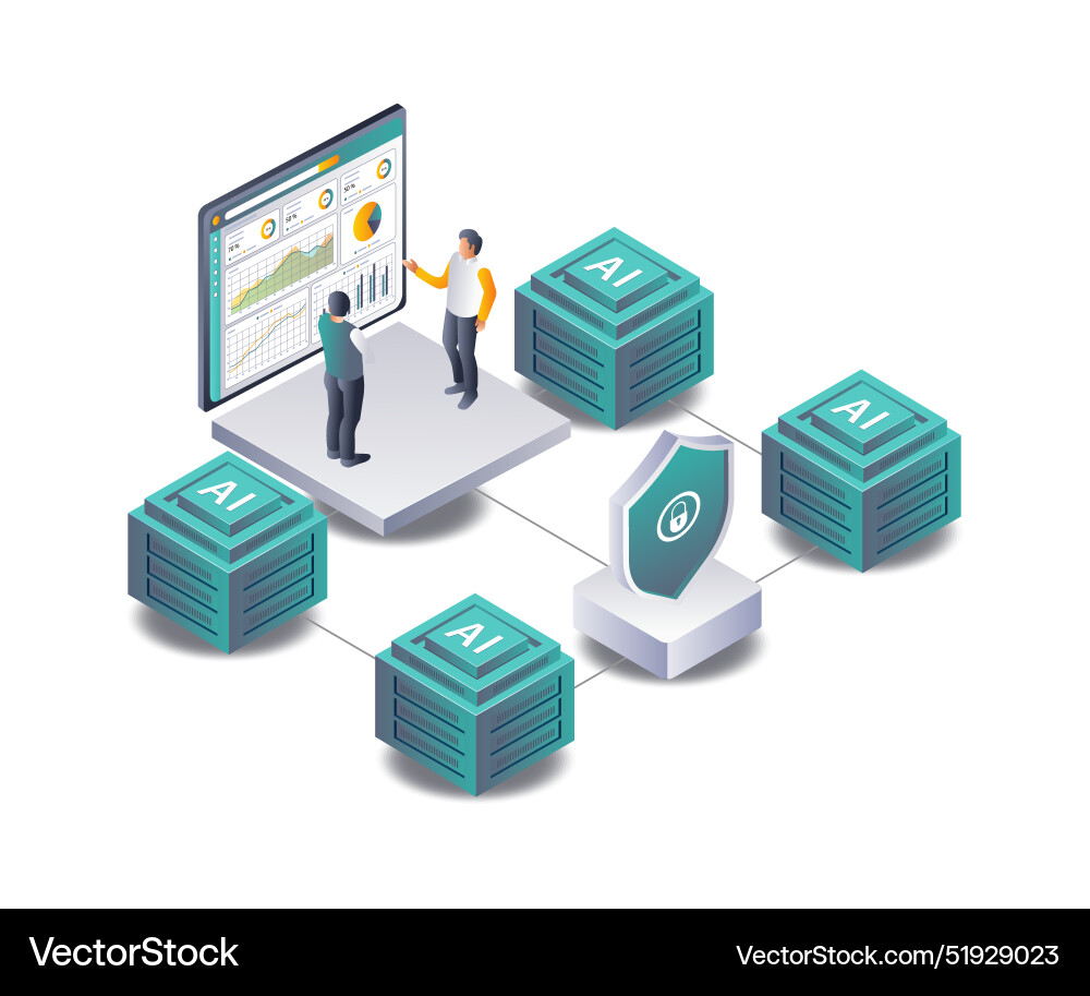 Advanced server analysis using artificial Advanced server analysis using artificial vector image
