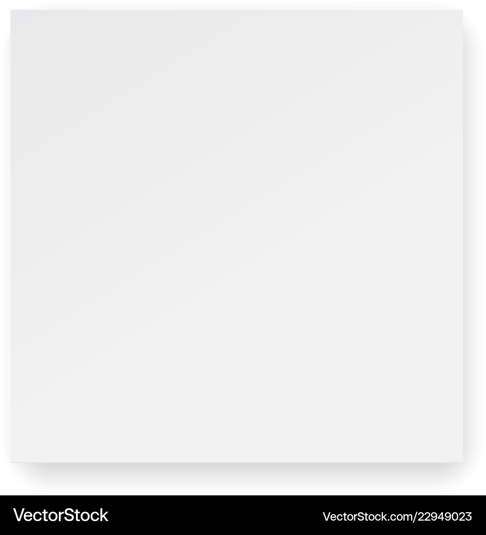 Cardboard Box Mockup - Top View Vector Image