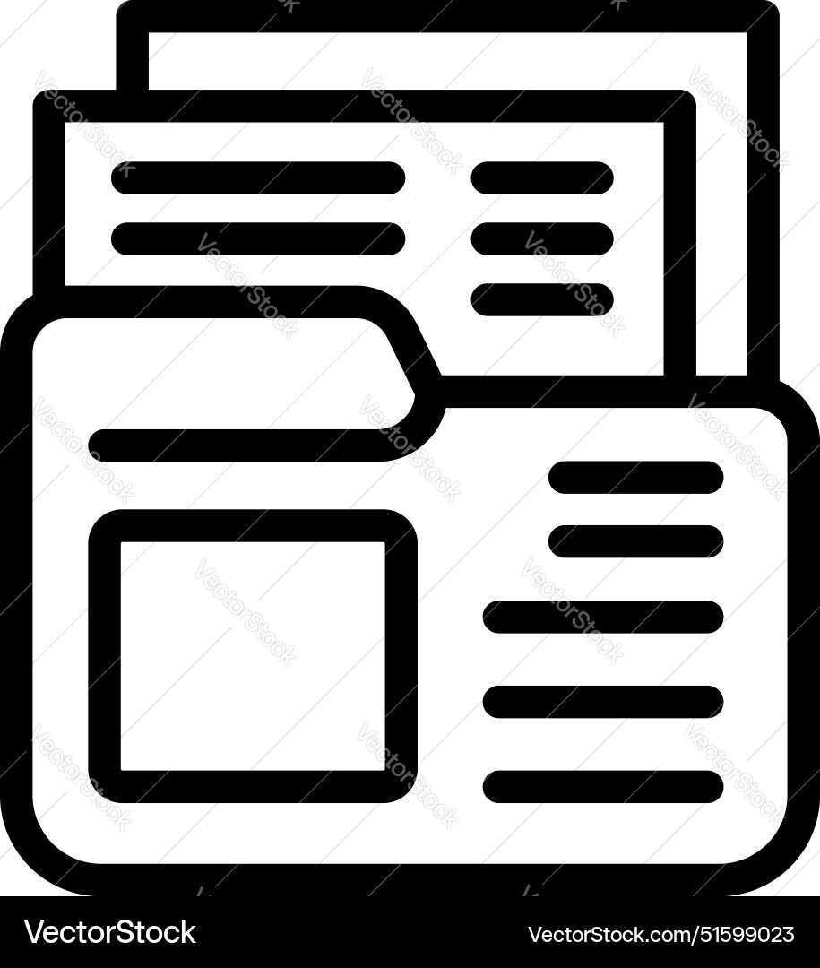 Computer folder icon containing several digital Computer folder icon containing several digital vector image