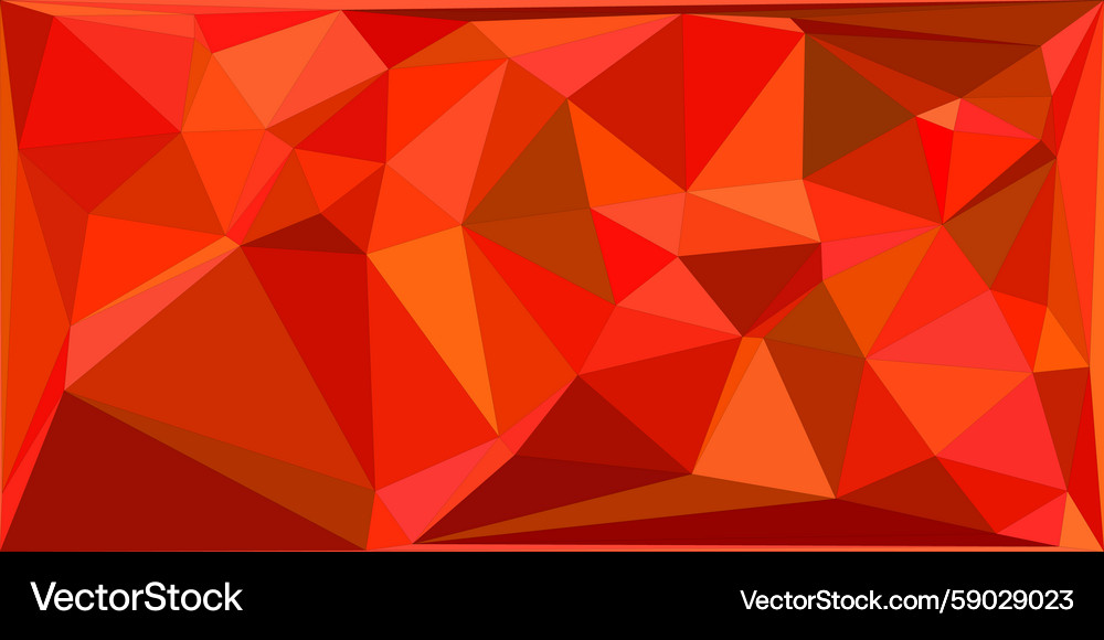 Dynamic Red Polygonal Abstract Vector Image