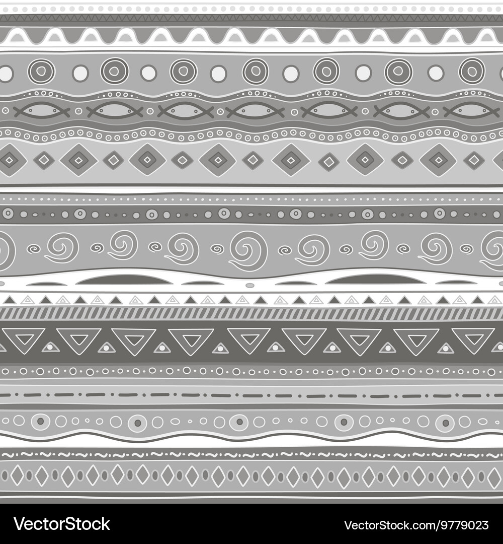 Gray curls seamless pattern Vector Image