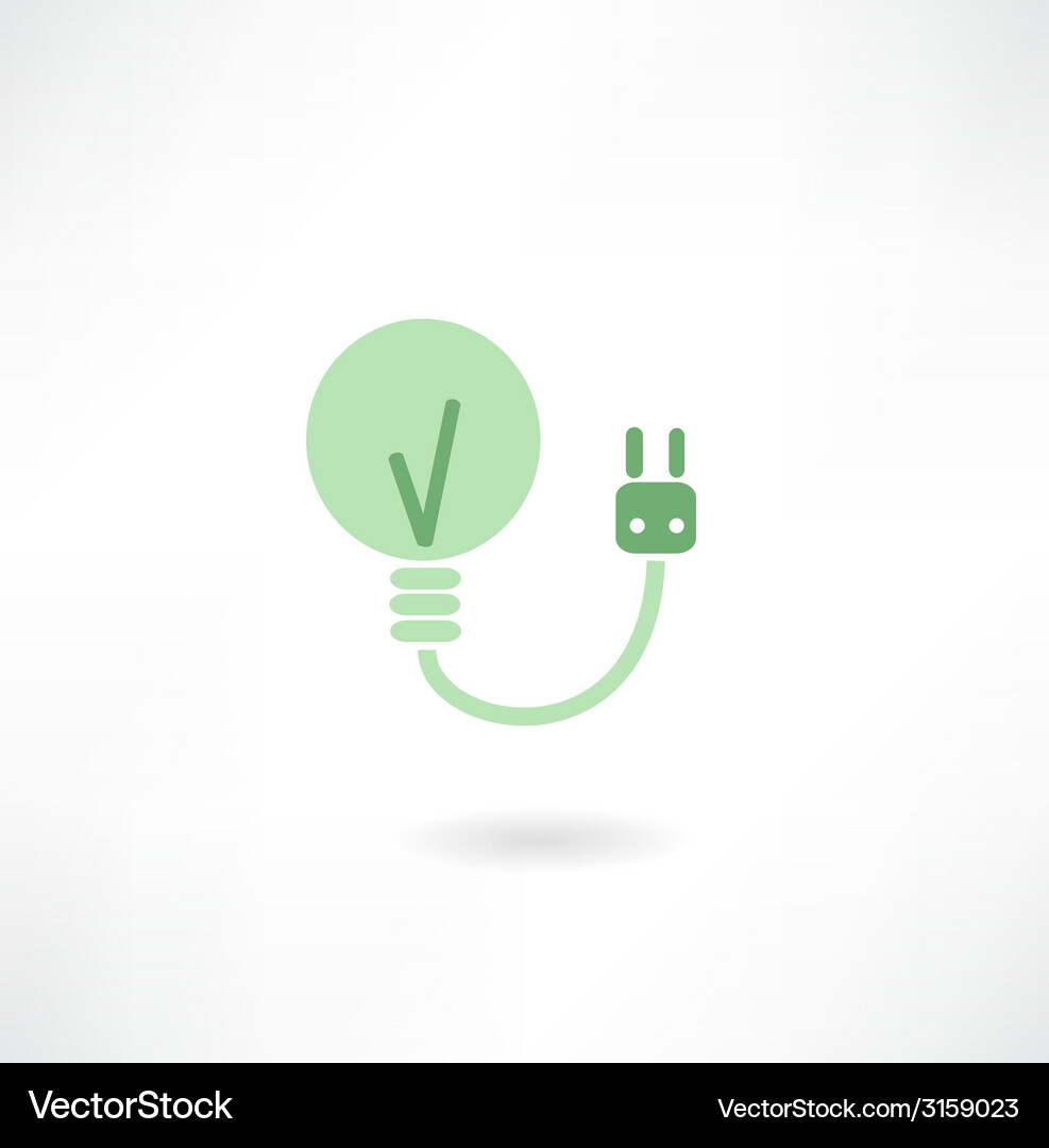 Lamp with socket icon Vector Image