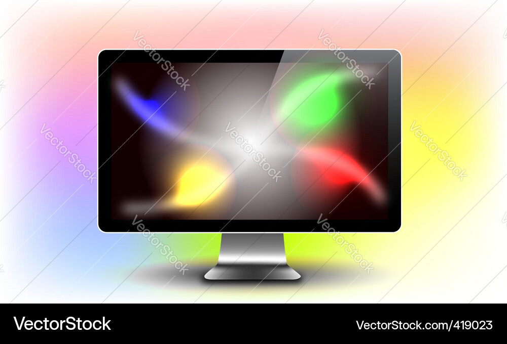 Lcd monitor Vector Image