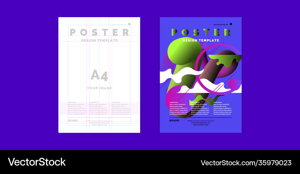 Poster Vorlage für Unternehmen und Abdeckung modern Poster Vorlage für Unternehmen und Abdeckung modern vektorbild