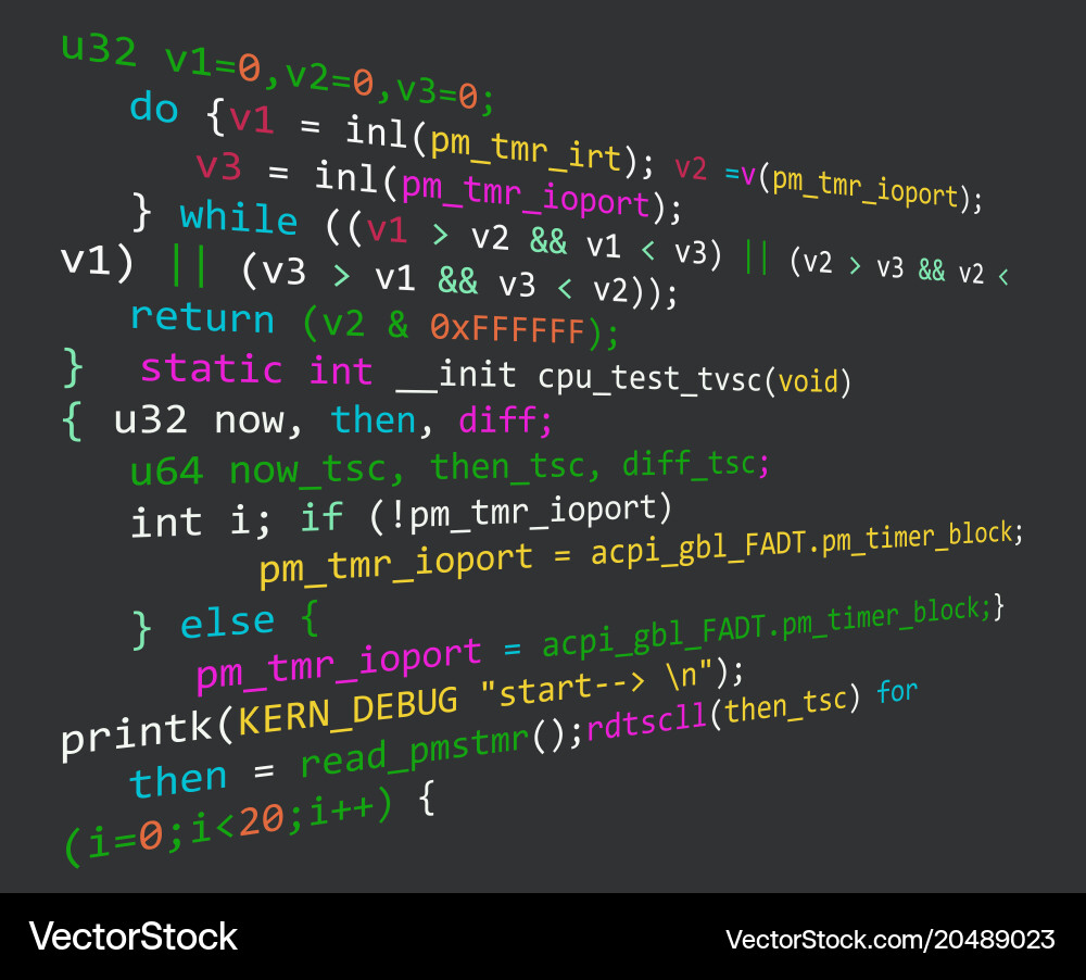Programmcode in der Entwicklung vektorbild