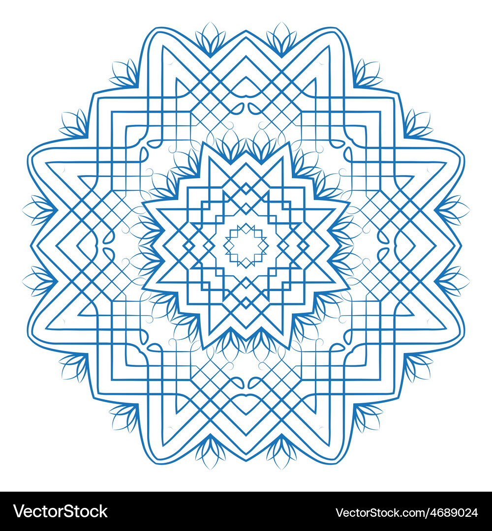 Abstract design of a circular pattern Vector Image