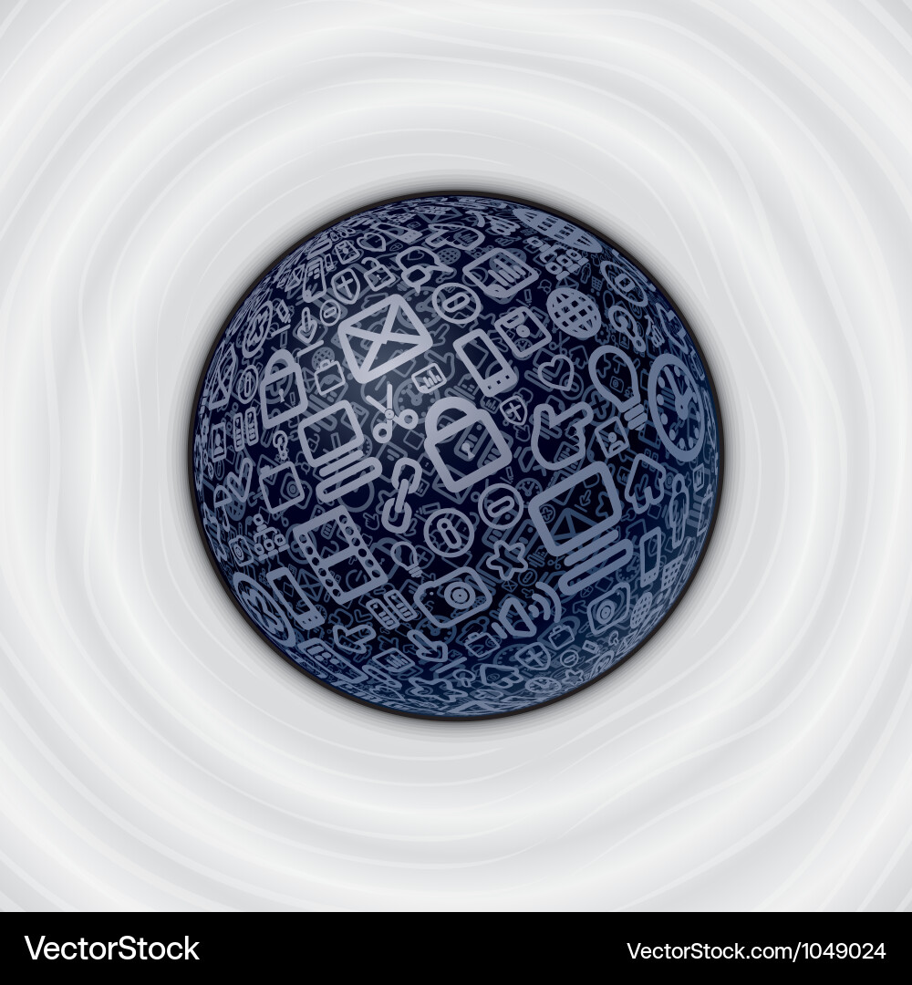 Digital Connection & Communication Vector Image