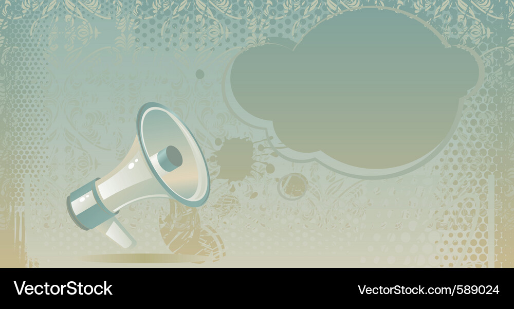 Loudspeaker Vector Image