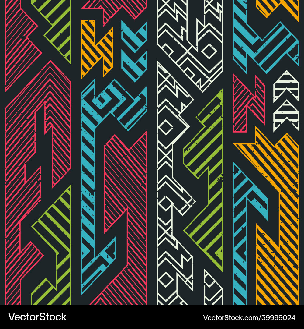 Medieval Geometric Pattern vector image