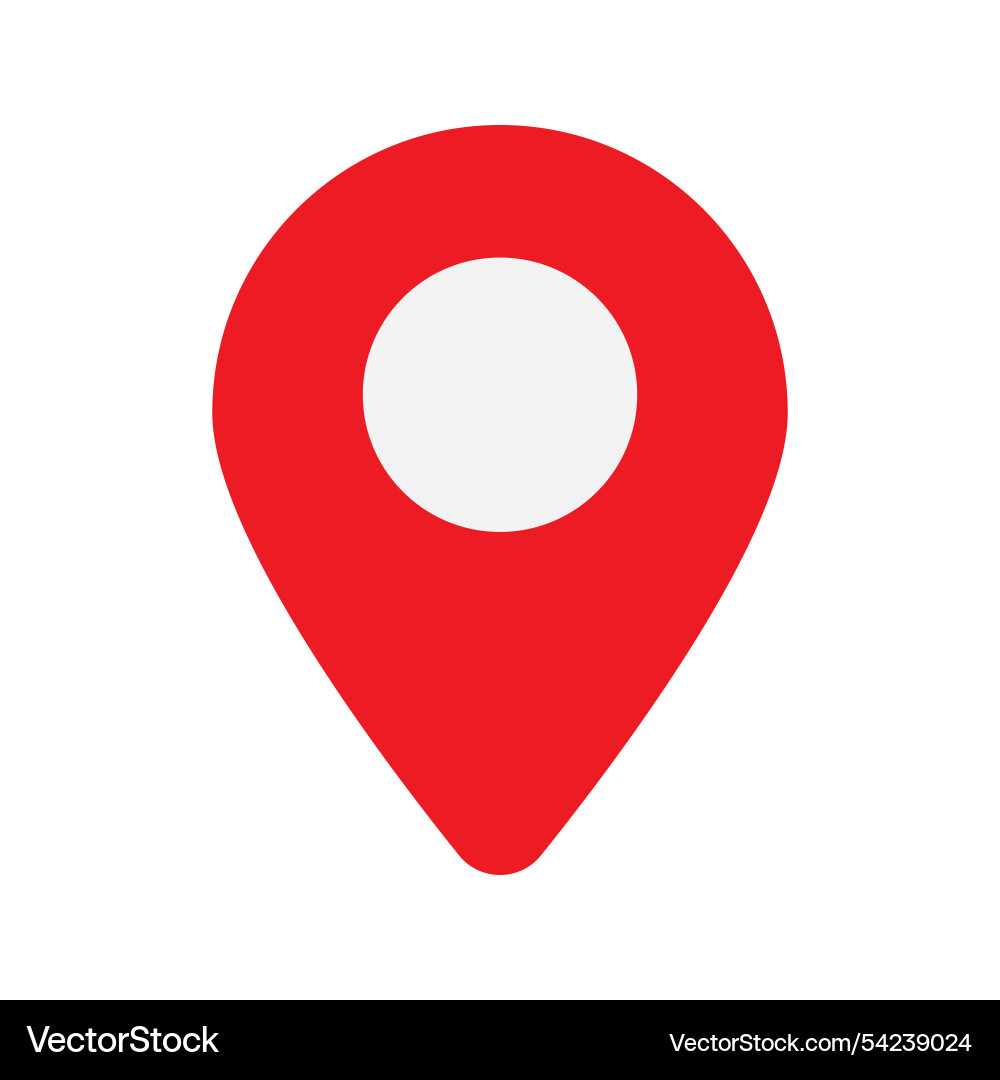 Rounded location pointer Vector Image