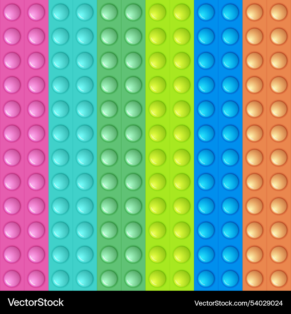 Seamless pattern with trendy game pop it simple Vector Image