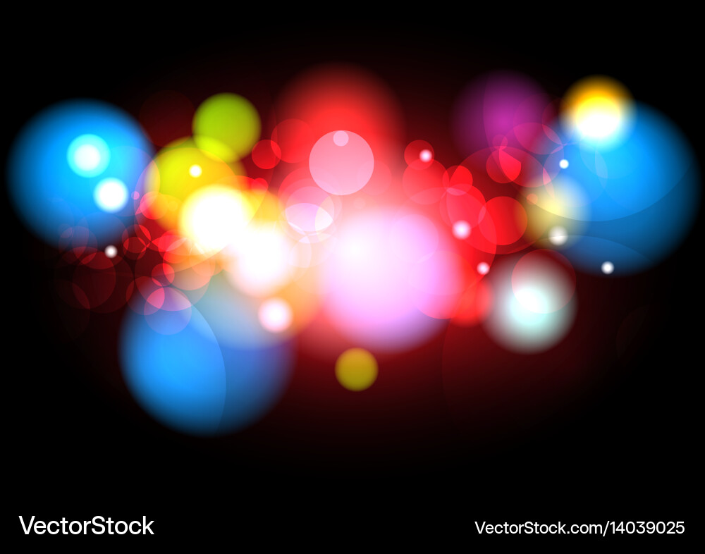 Abstract blurred color with bokeh background Vector Image