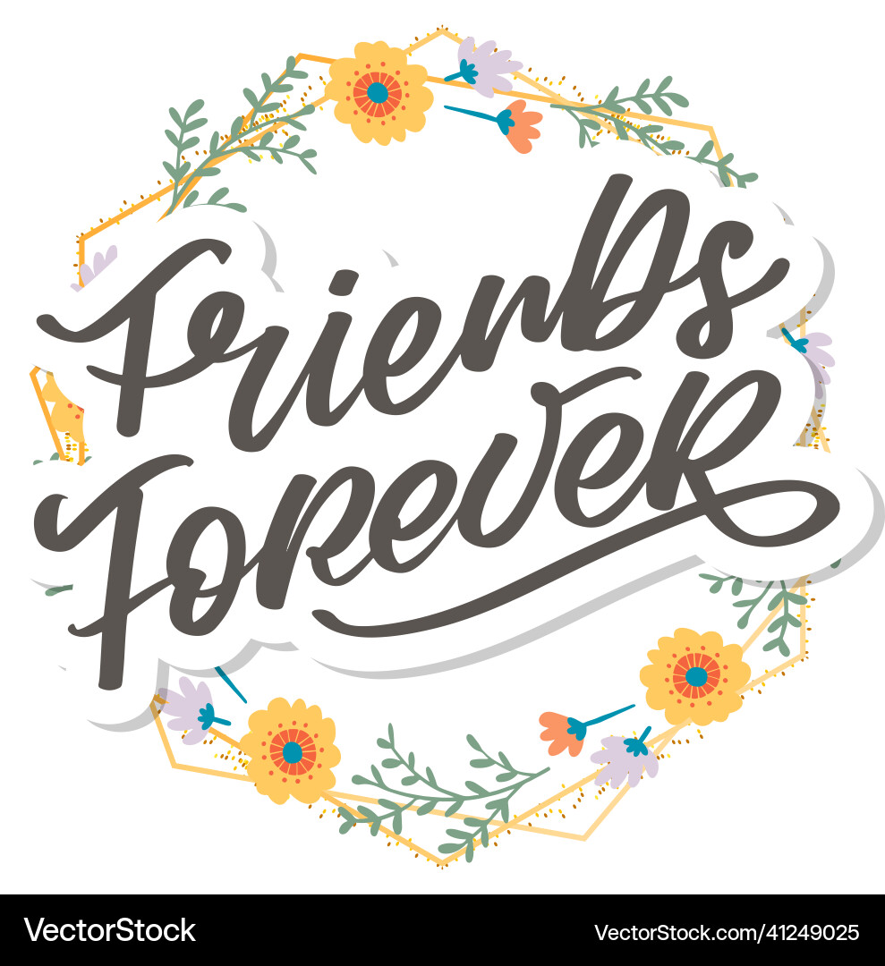 Best friend forever frienship day soul sister Best friend forever frienship day soul sister vector image