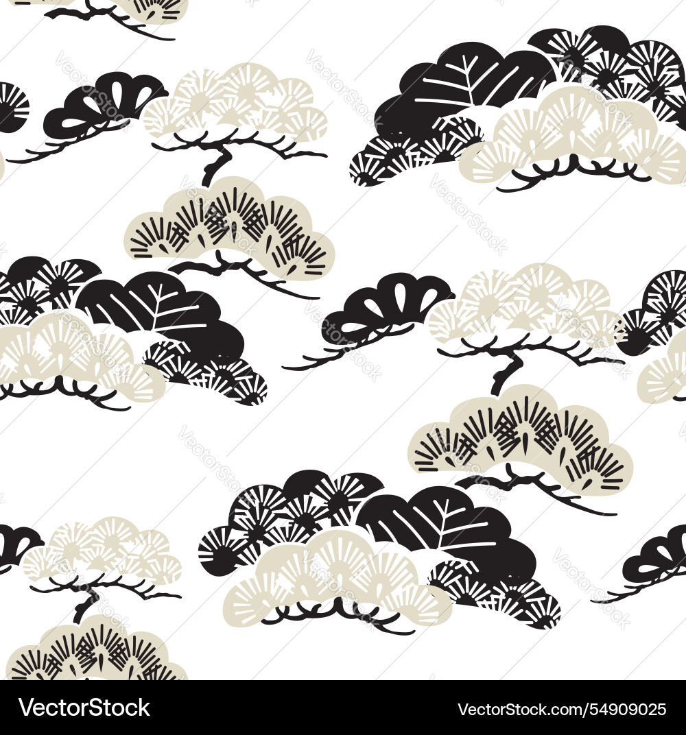 Brush stroke object with japanese wave pattern Brush stroke object with japanese wave pattern vector image
