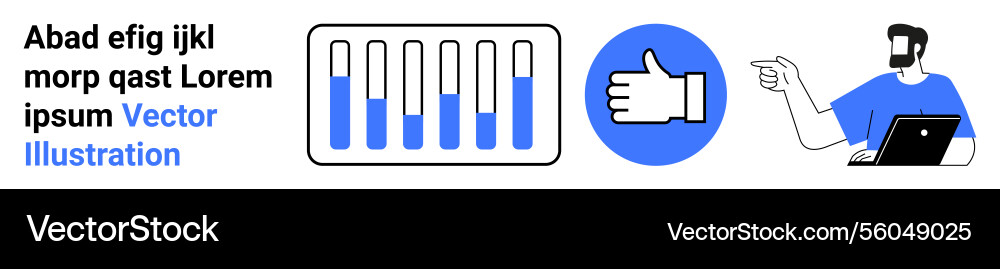 Data analysis with progress bars approval Data analysis with progress bars approval Vector Image