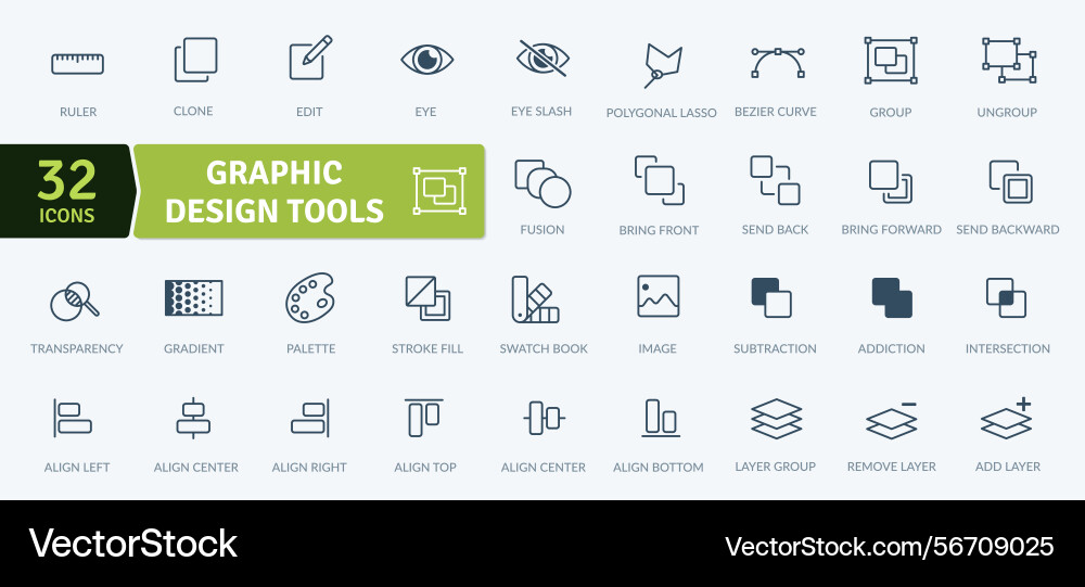 Graphic design tools software and instruments Graphic design tools software and instruments Vector Image