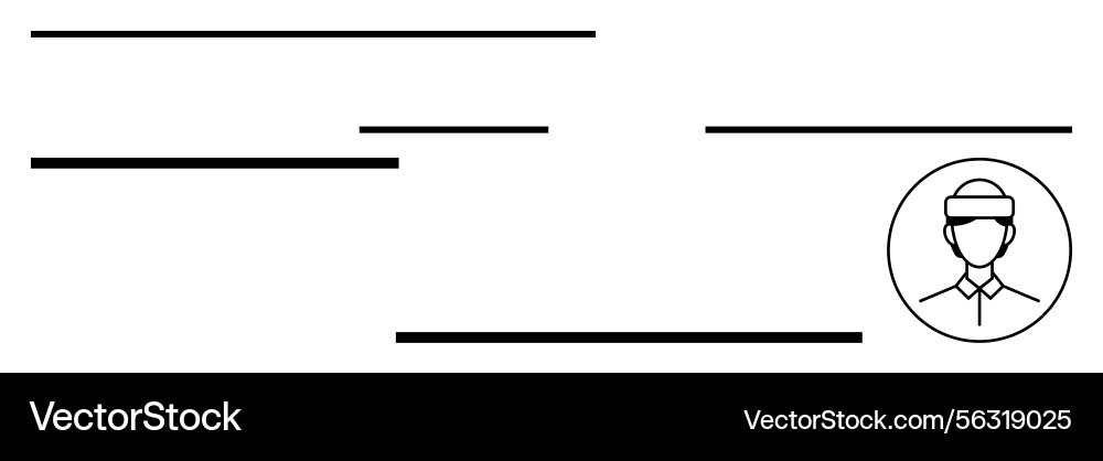 Minimalist Profile Layout with Avatar vector image