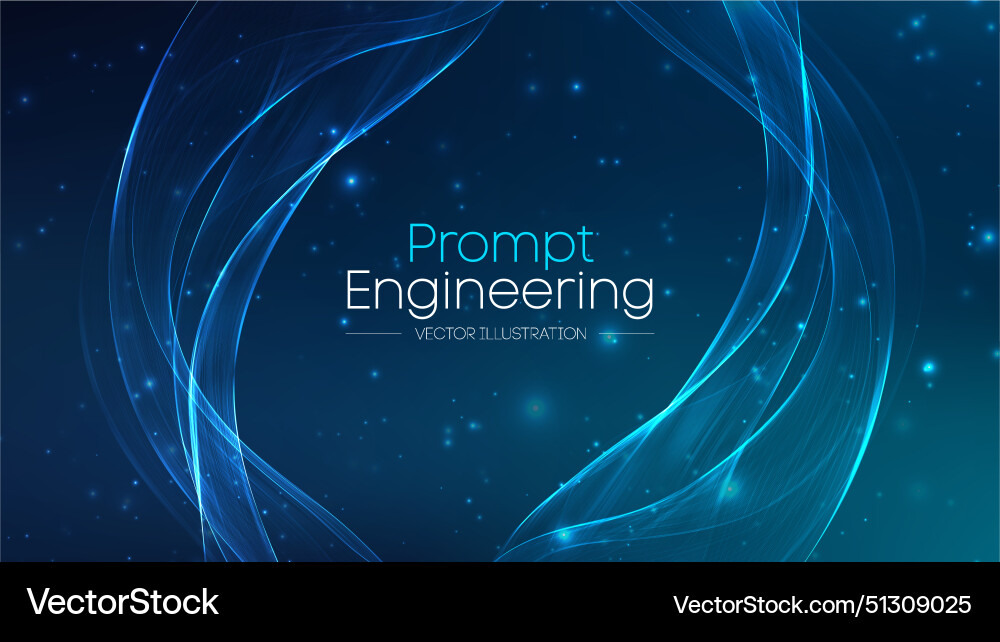 Prompt engineering ai and data visualization Prompt engineering ai and data visualization vector image