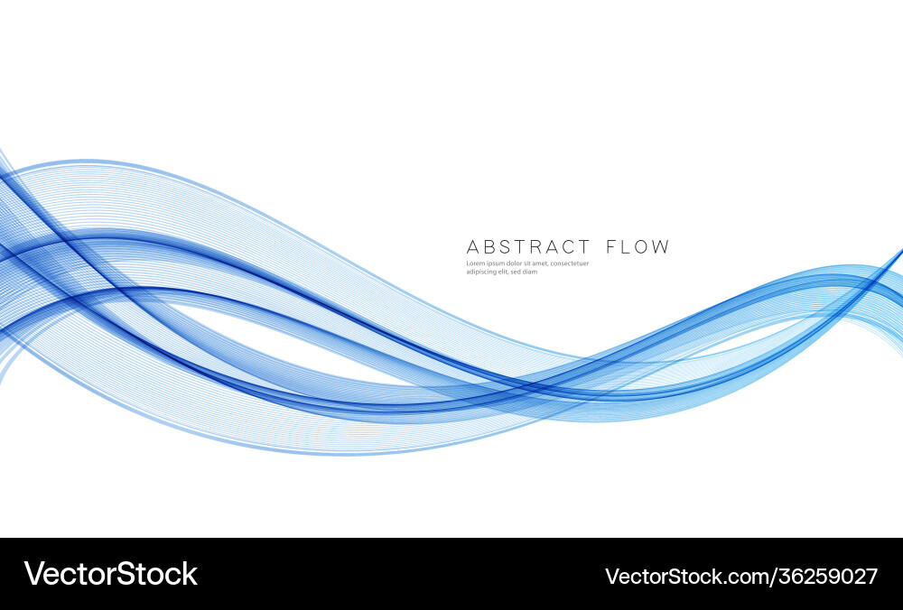 Blue color abstract wave design element Blue color abstract wave design element vector image