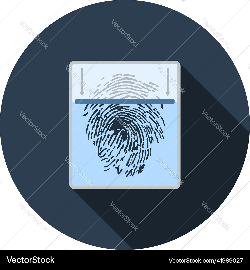 Fingerprint scan icon Fingerprint scan icon vector image