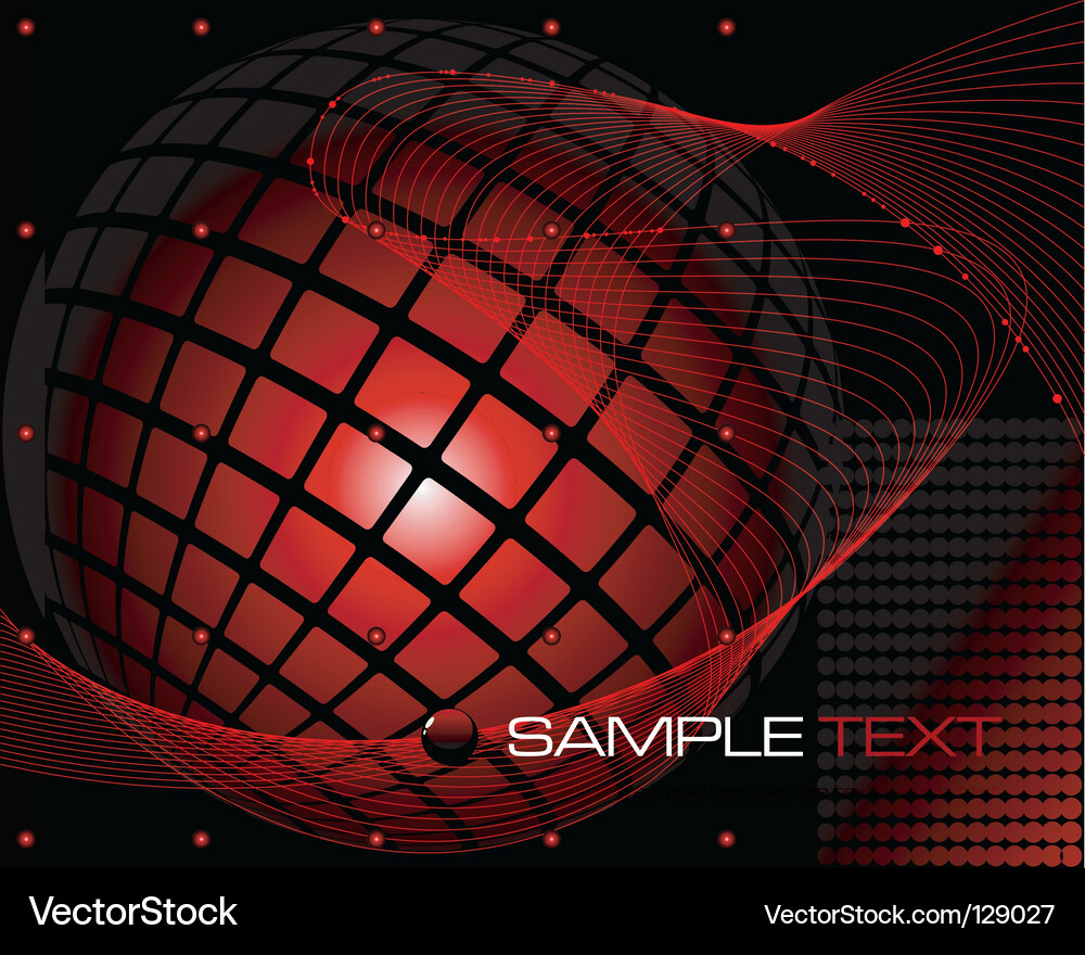 Modern Tech Sphere Background Vector Image