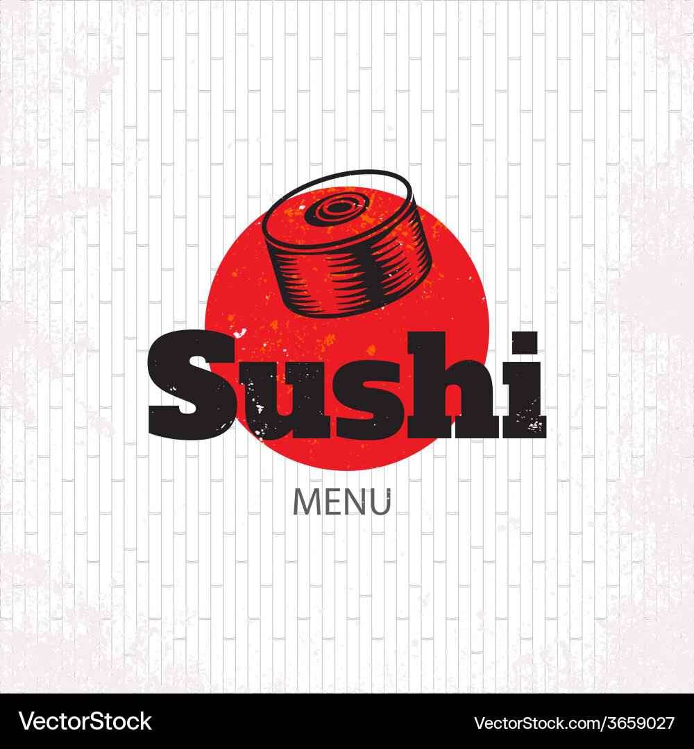 Sushi poster Royalty Free Vector Image - VectorStock