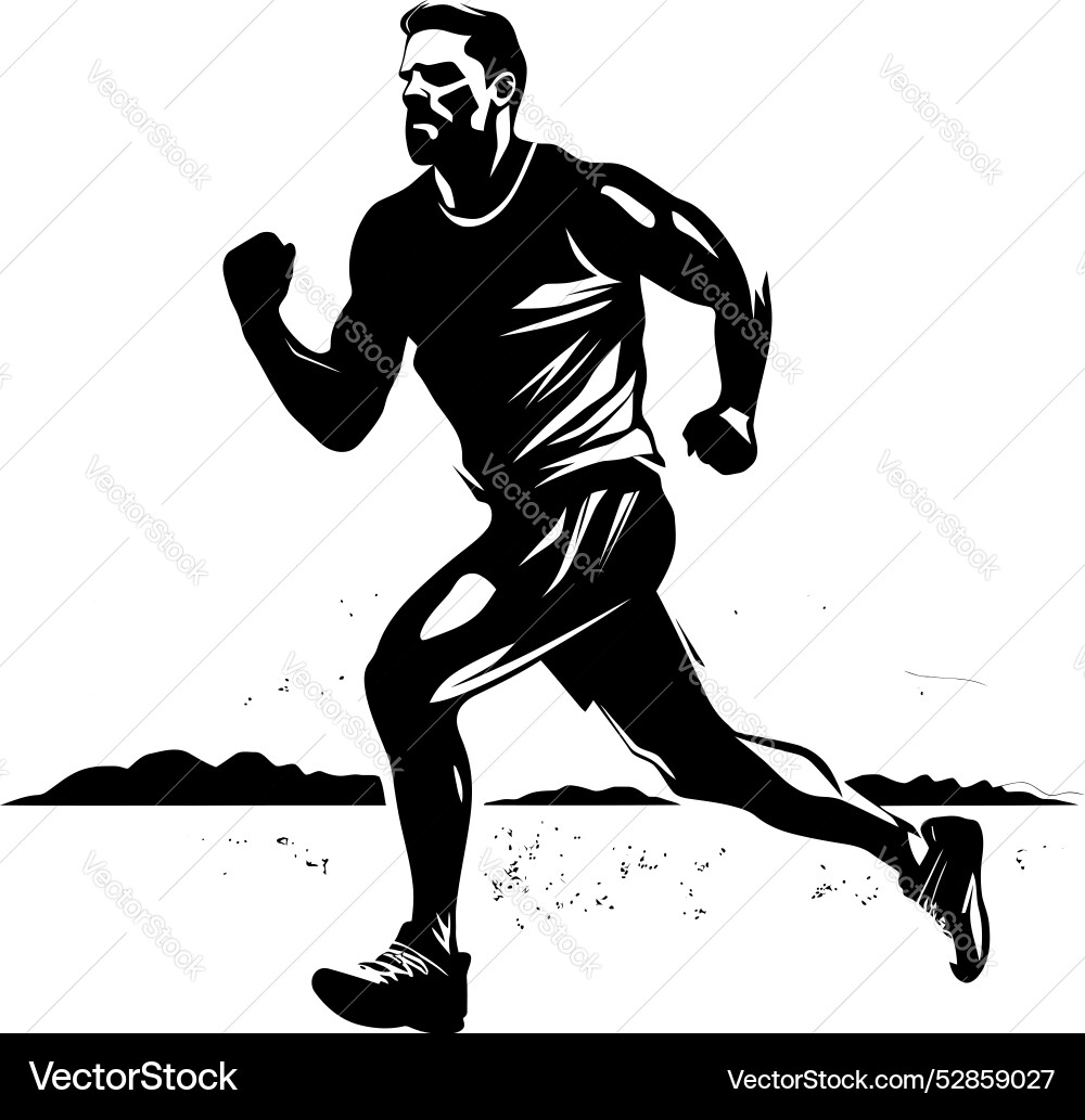 Swift strider running icon design endurance Swift strider running icon design endurance Vector Image