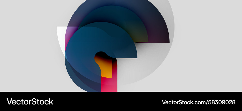 Abstract Color Overlap Vector Image