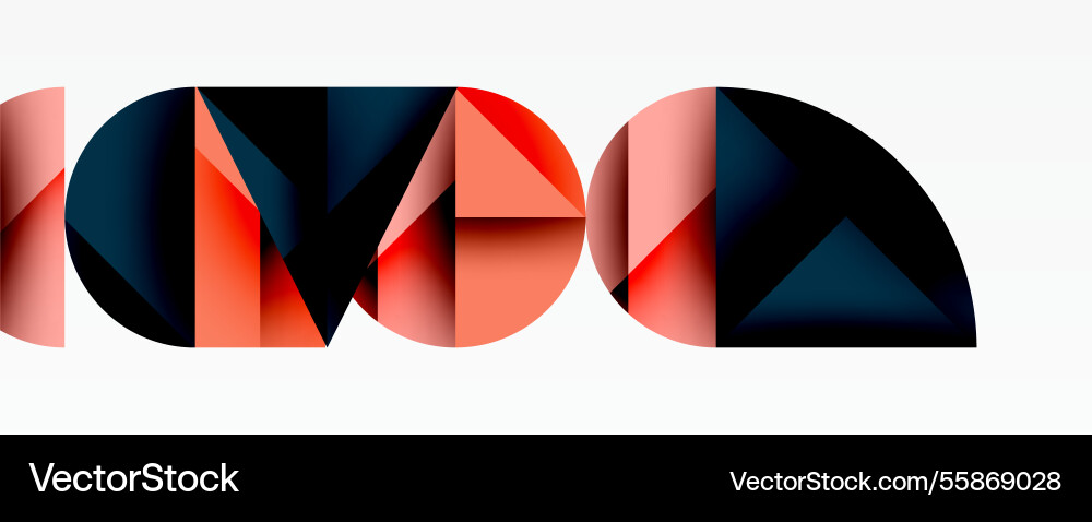 Minimal geometric abstract background circle Minimal geometric abstract background circle Vector Image
