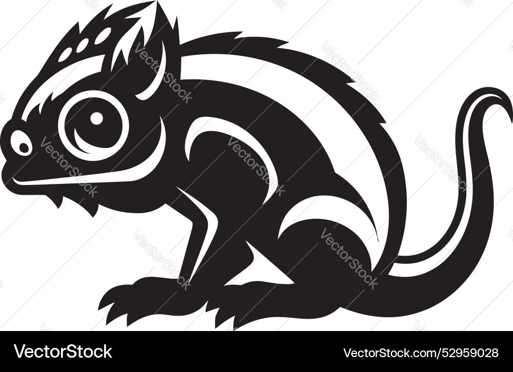 Obsidian transitions chameleon mark dynamic Vector Image