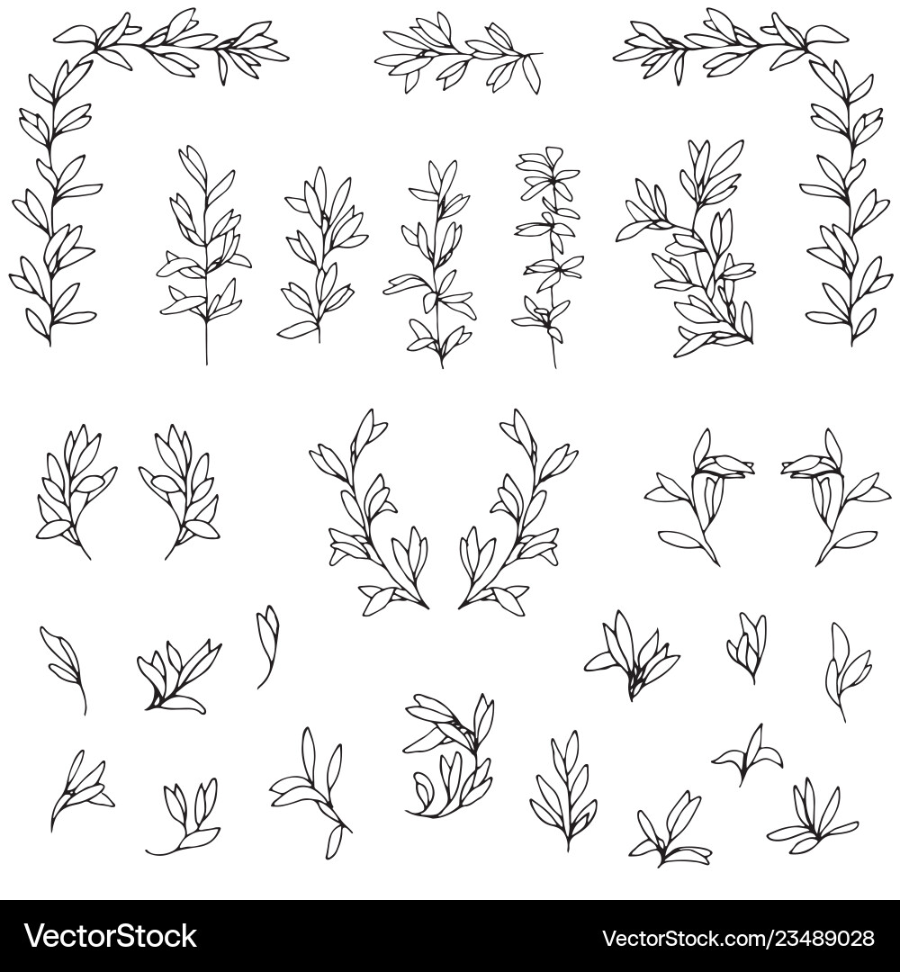 Set of elements for design vector image