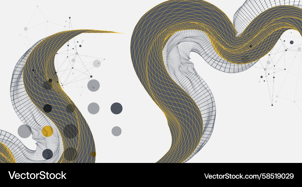 Abstract Science Network Background Vector Image