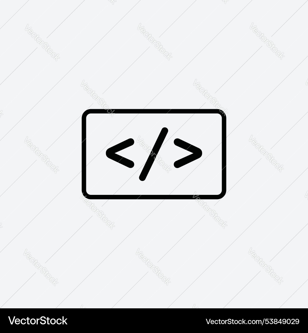 Code icon set Code icon set vector image