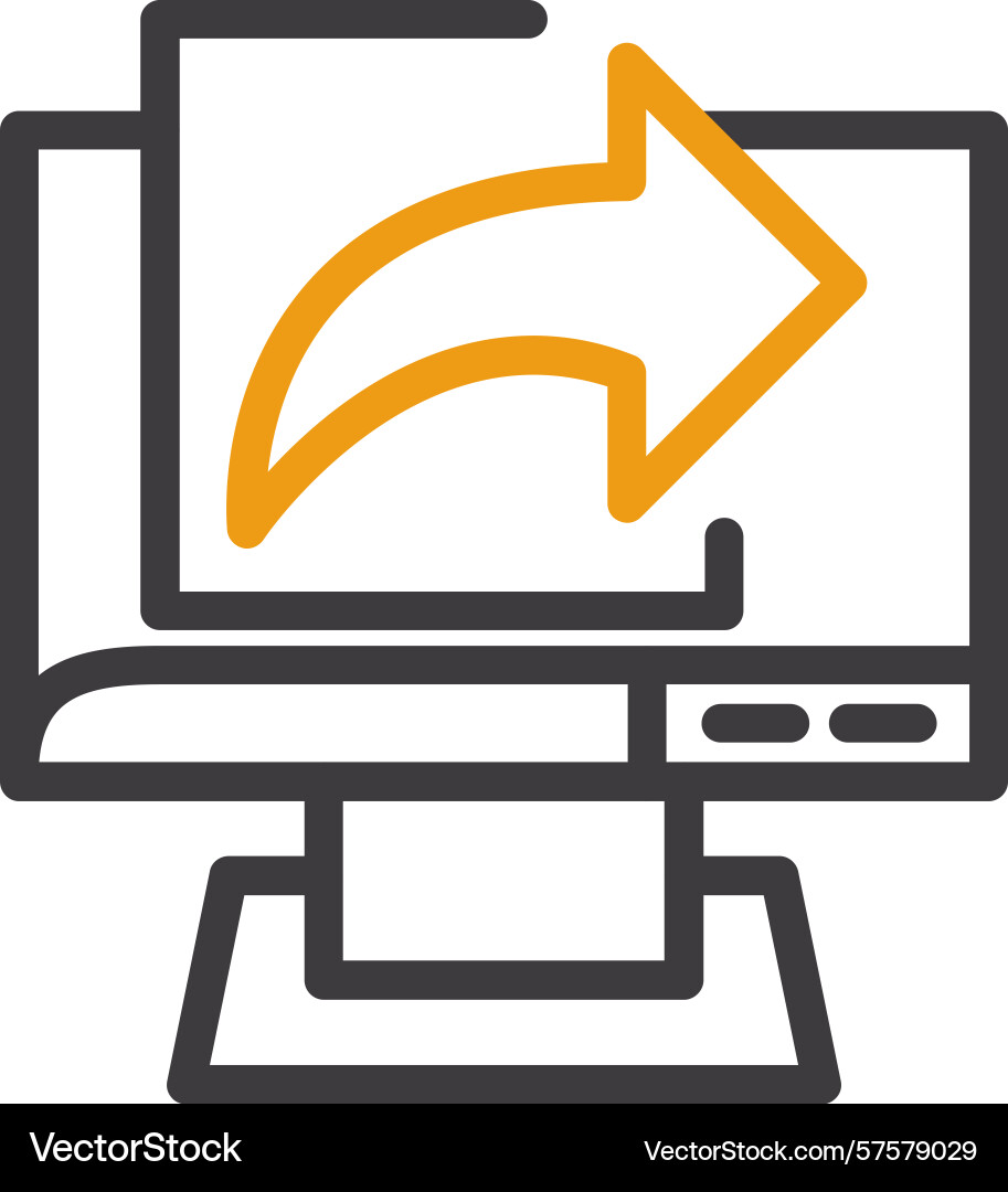 Data export two color icon Vector Image