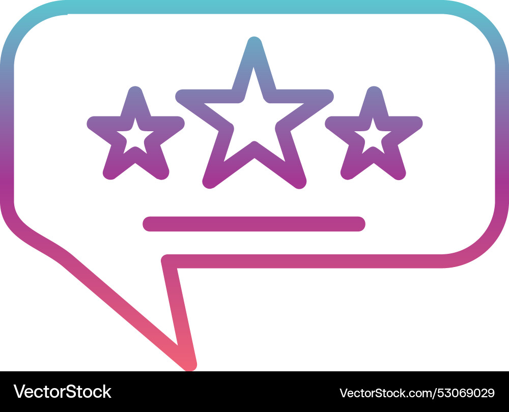Rating line gradient design Vector Image
